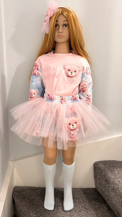 DAGA - Teddy Bear Dream Top and Skort Set