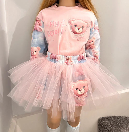 DAGA - Teddy Bear Dream Top and Skort Set