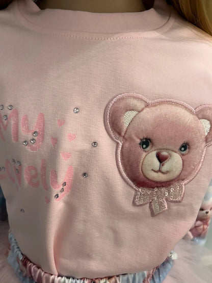 DAGA - Teddy Bear Dream Top and Skort Set