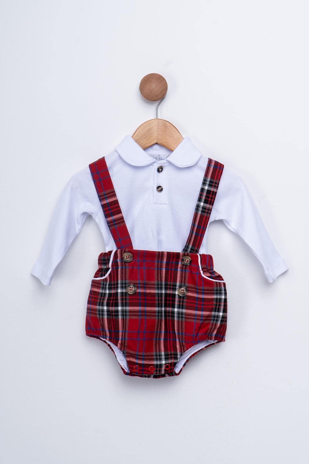 Boys Tartan Romper