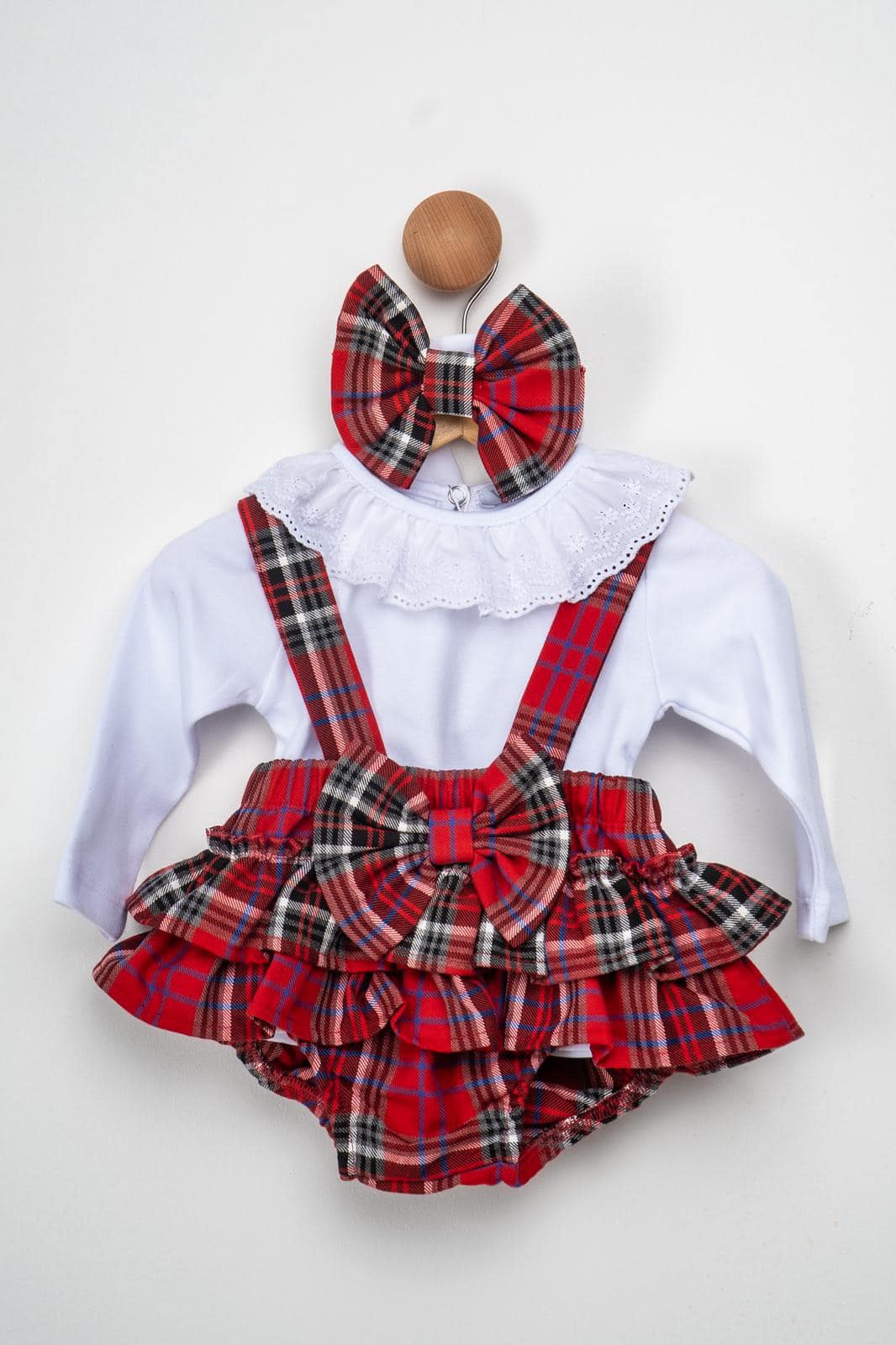 Girls Tartan Romper