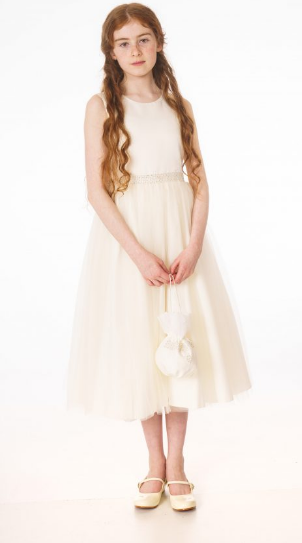 Bridesmaid / Flowergirl Dress with Bag and Matching Bolero