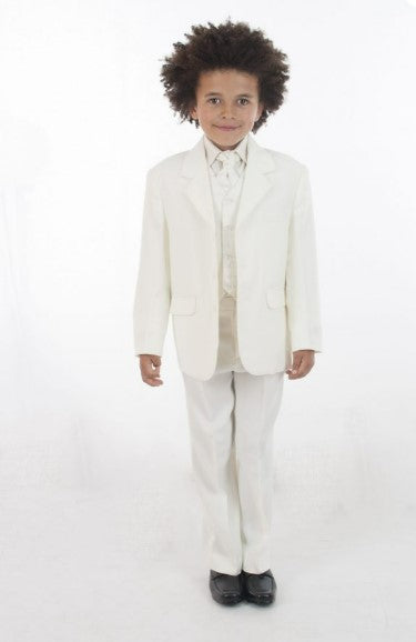 5 Piece Dobby Suit in All Cream