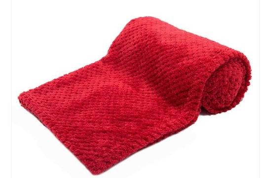 Red Waffle Blanket Wrap