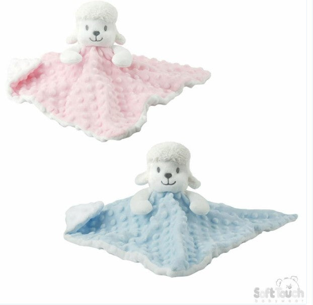 Pink and Blue Baby Lamb Comforter