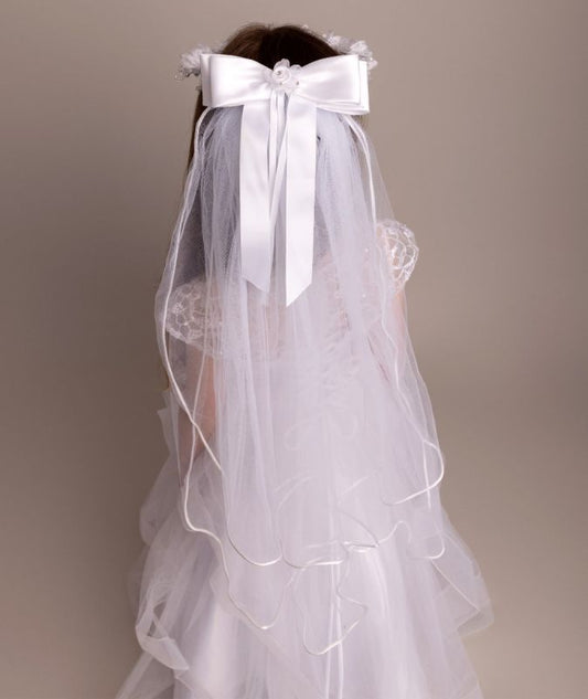 Holy Communion Veil with Flower Band