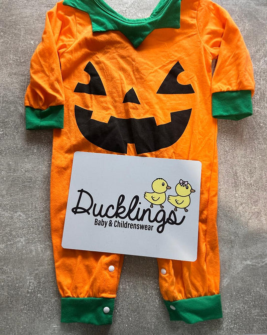 Halloween Pumpkin Baby Grow