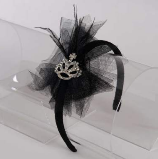 Black Princess Crown Headband 