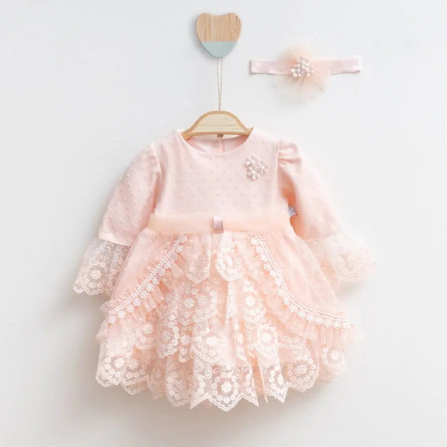 Layered Frilly Dress and Headband 